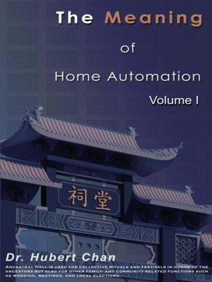 cover image of The Meaning of Home Automation (Volume I)